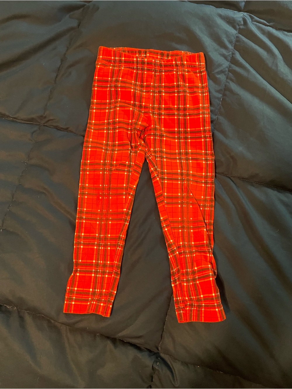 Kids Red Plaid Pants